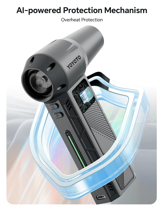 Alt view image 5 of 7 - Compressed Air Duster 300000RPM Powerful Electric Air Duster Rechargeable