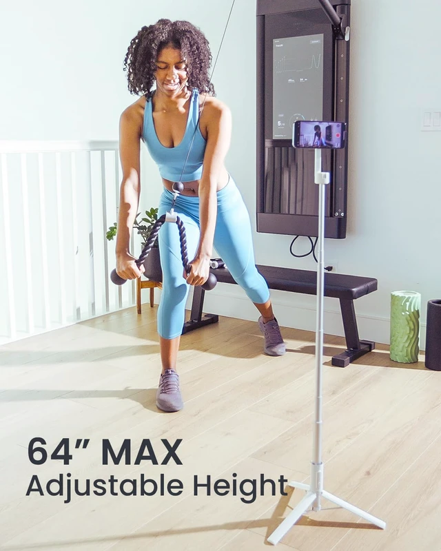 Alt view image 3 of 7 - KraftGeek Magnetic Phone Tripod for iPhone, 64" Selfie Stick for Magsafe