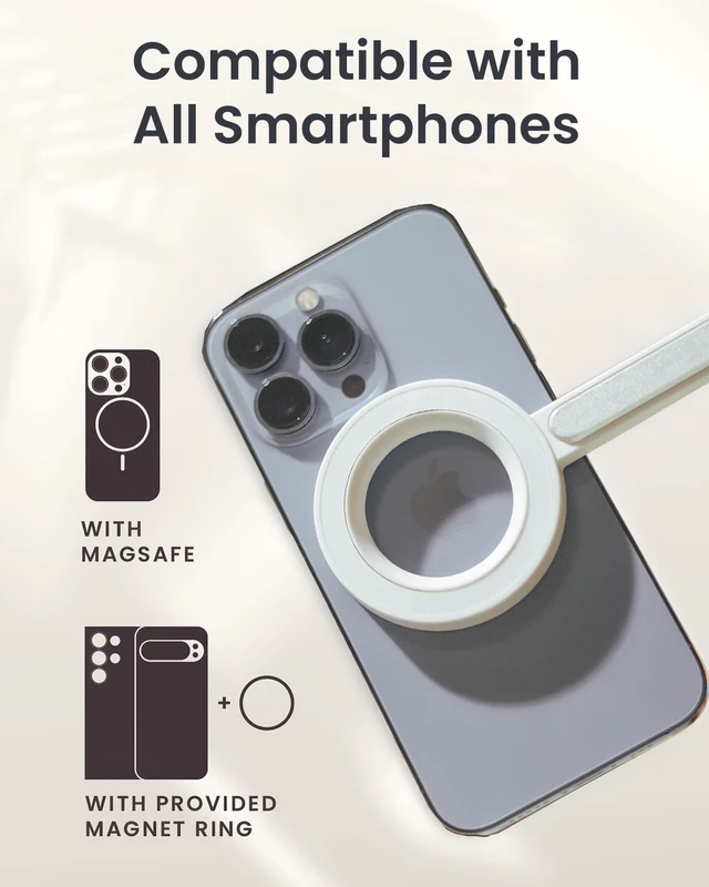 Alt view image 4 of 7 - KraftGeek Magnetic Phone Tripod for iPhone, 64" Selfie Stick for Magsafe