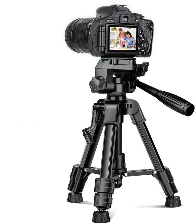 Main image of JOILCAN Mini Tripod for Camera, 25" Tabletop Camera Tripod, Portable Travel Tripod with Phone/Tablet Holder, Lightweight Aluminum Tripods for DSLR Phone Spotting Scope