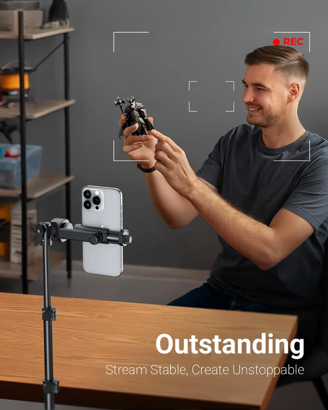 Alt view image 4 of 7 - VIMOSE 66" Phone Tripod, Tripod for iPhone with Remote & Phone Stand
