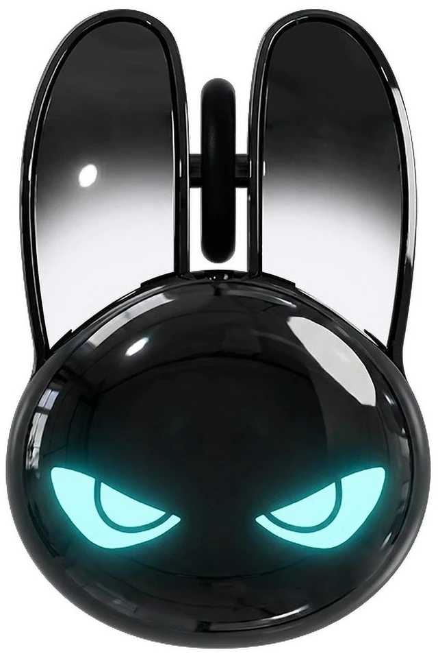 Main image of Wireless Gaming Mouse, RGB Light Eyes, Evil Bunny Design, 2.4G/BT