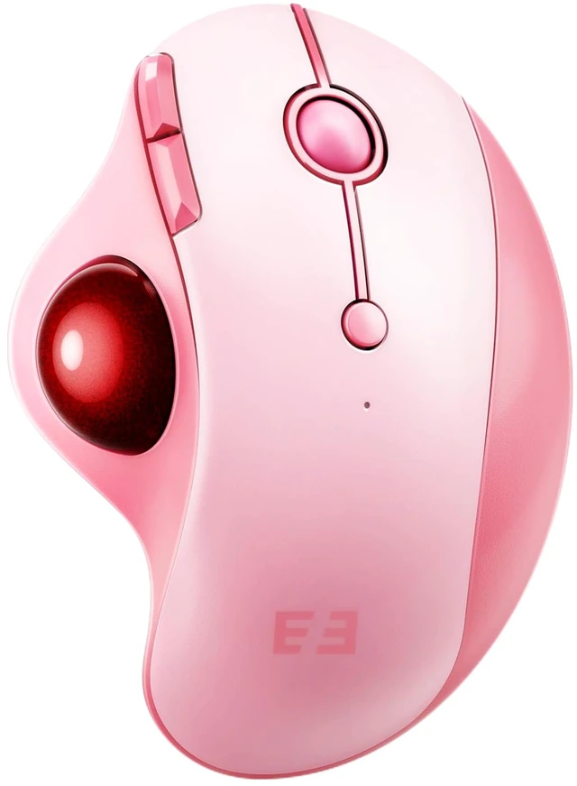 Main image of seenda Wireless Trackball Mouse, Ergonomic Bluetooth Rollerball Mouse,Pink