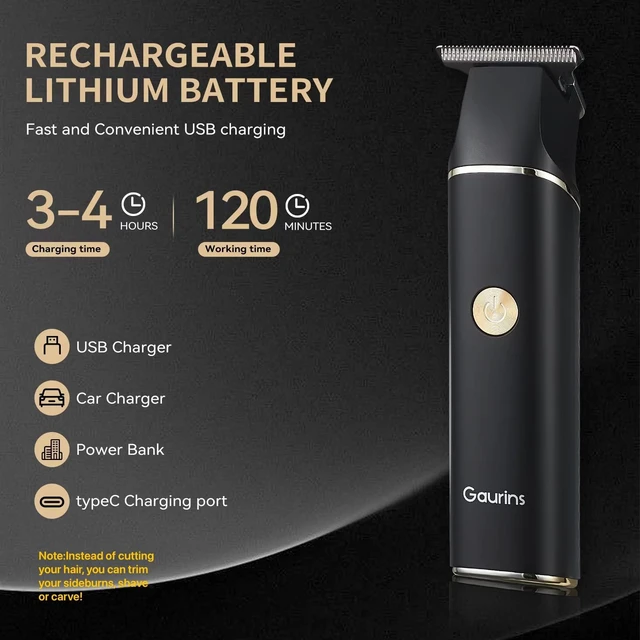 Alt view image 2 of 7 - Hair Trimmer for Men, Beard Trimmer for Men Professional, Electric Razor Shavers Zero Gapped T Blade Edgers Liners, Barber Clippers for Hair Cutting Mustache Facial with LCD Display Gifts for Men