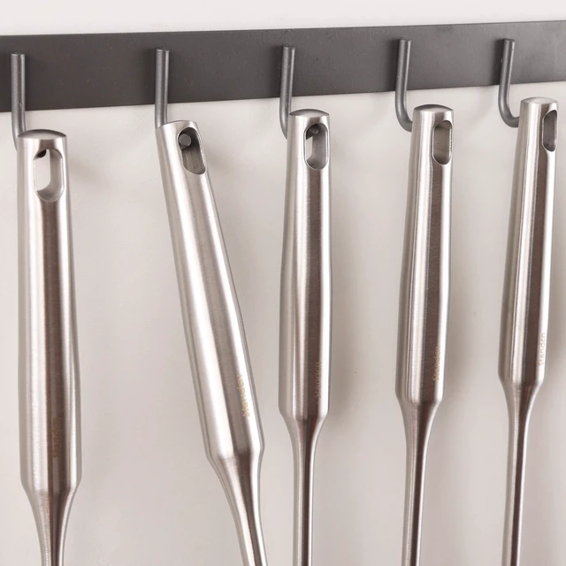 Alt view image 7 of 7 - 18/10 Stainless Steel Kitchen Utensils Set - 8 PCS All Metal Cooking Spoons