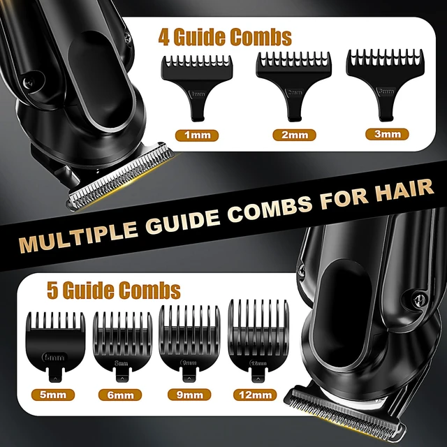 Alt view image 5 of 6 - 6-in-1 Hair Clipper Beard Trimmer for Men, IPX6 Waterproof Electric Shaver