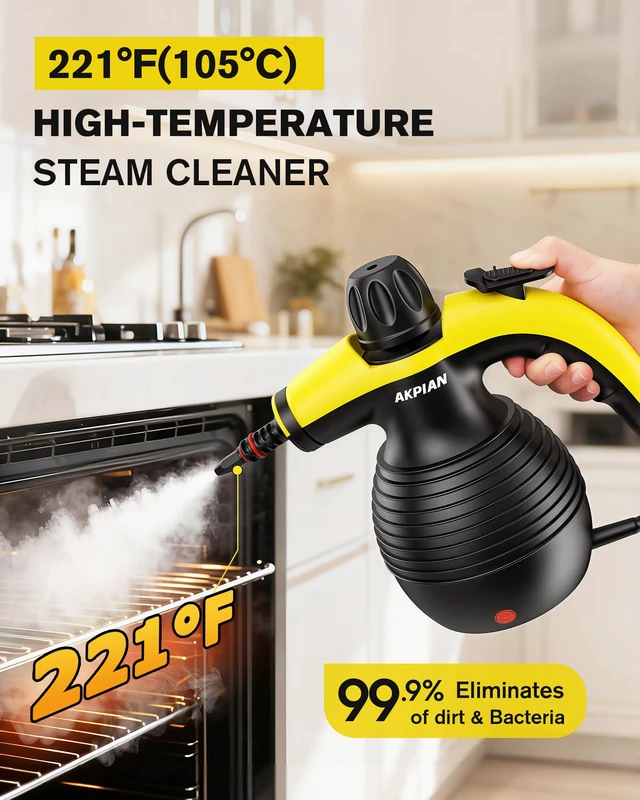 Alt view image 2 of 7 - Handheld Steam Cleaner, 221°F Steamer with Safety Lock