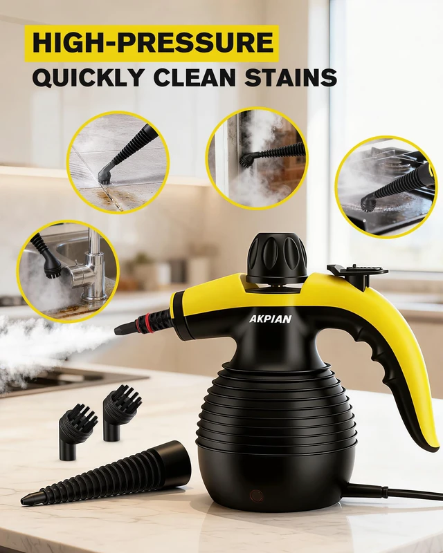 Alt view image 4 of 7 - Handheld Steam Cleaner, 221°F Steamer with Safety Lock