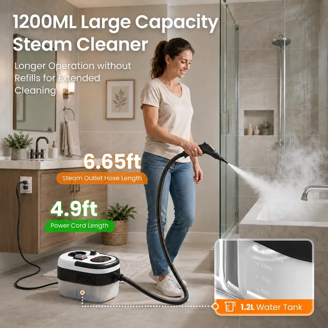 Alt view image 4 of 6 - Handheld Steam Cleaner High Pressure Steamer for Cleanning