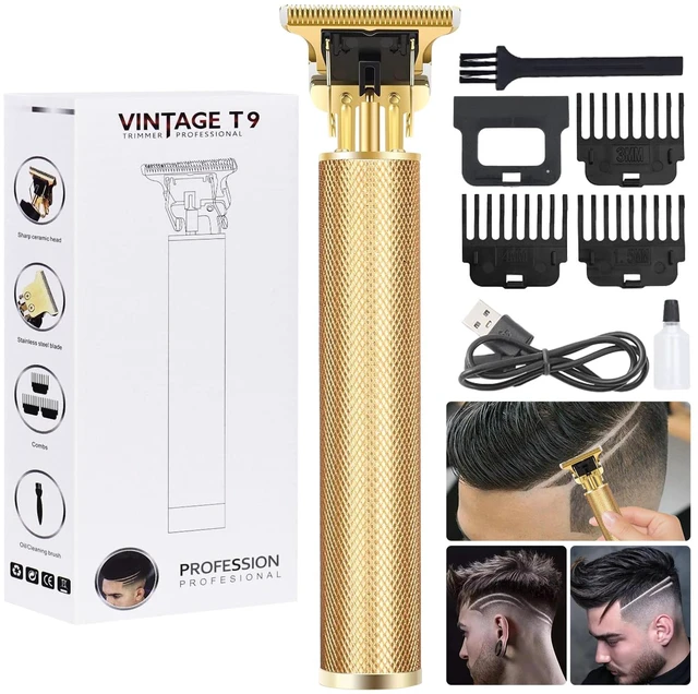 Main image of candyfouse Premium Cordless Beard and Hair Trimmer for Men, Professional T-Blade Zero Gapped Rechargeable Grooming Kit, 4 Adjustable Limit Combs, Ideal Gift for Him