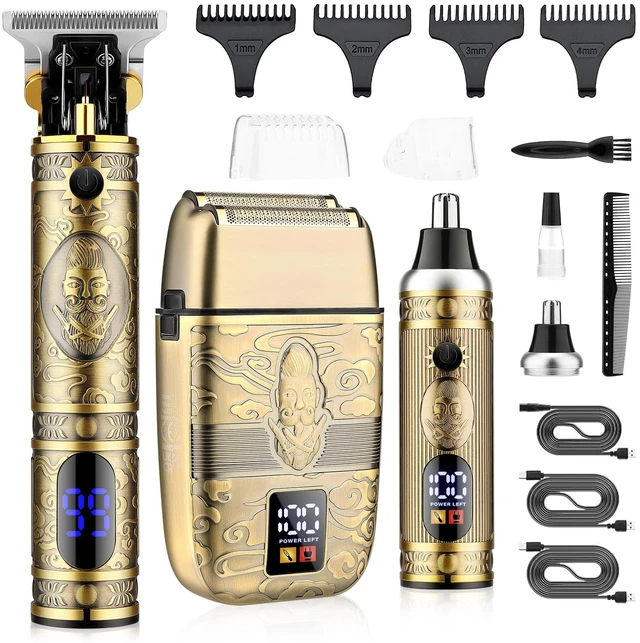 Main image of Saoilli Beard Trimmer for Men,Electric Razor Shaver 4 in 1 Grooming Kit