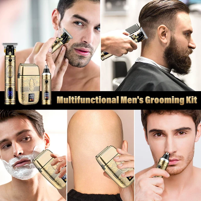 Alt view image 2 of 7 - Saoilli Beard Trimmer for Men,Electric Razor Shaver 4 in 1 Grooming Kit