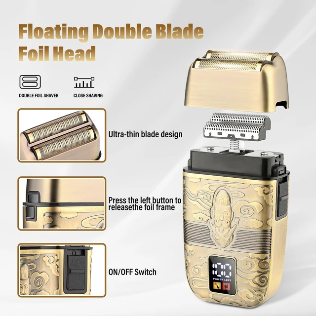 Alt view image 4 of 7 - Saoilli Beard Trimmer for Men,Electric Razor Shaver 4 in 1 Grooming Kit