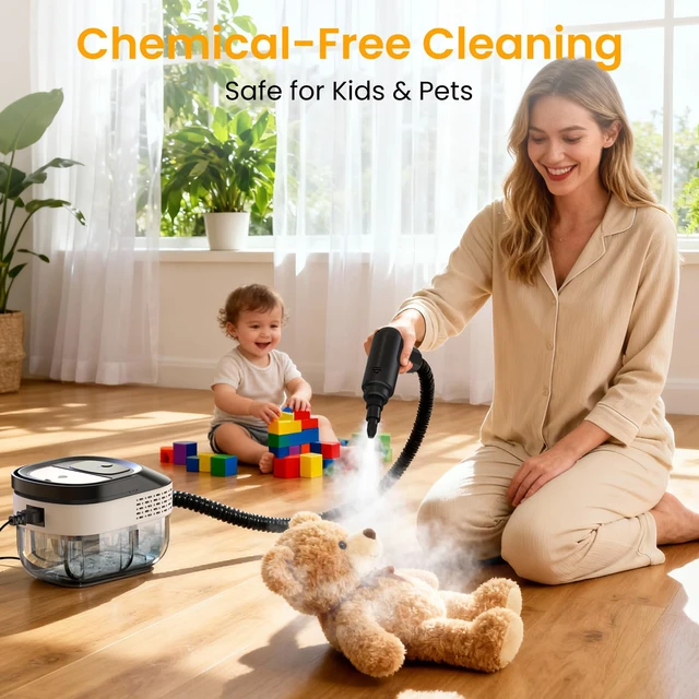 Alt view image 6 of 7 - Granarbol Steam Cleaner, 1600ML Handheld Steamer for Home Car Cleaning