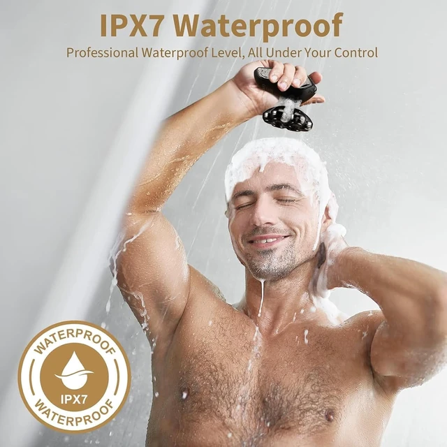 Alt view image 3 of 7 - SHPAVVER Head Shavers for Bald Men: 5-in-1 Upgraded Electric Razor - IPX7 Waterproof Shaving Grooming Kit for Balder - Turbo Speed & Precision Blades Valentine's Day (Ink Black)