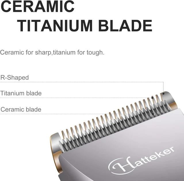Alt view image 2 of 7 - Hatteker Beard Trimmer for Men Professional Hair Clipper Hair Trimmer Shaver Haircut Detail Cutting Kit for Men Cordless Waterproof