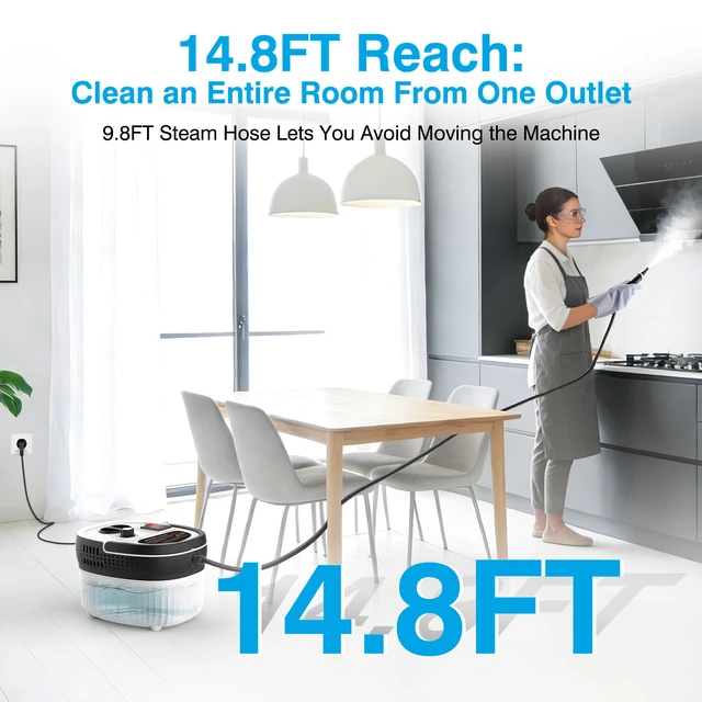 Alt view image 5 of 7 - Steam Cleaner with 15-in-1 Kit, Portable Steam Cleaner for Home & Car