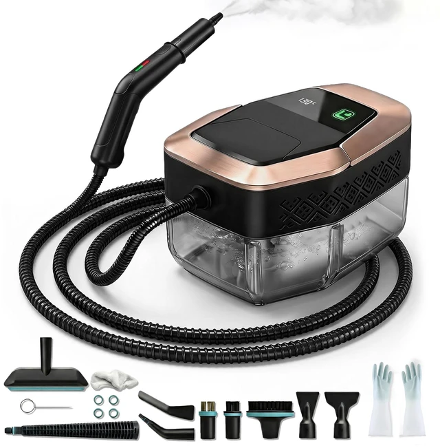 Main image of Steam Cleaner, 3-Level Adjustable Pressurized Steam Cleaner for Home, 15s Heat-Up Handheld Steamer for Cleaning, 1.9 Qt Tank Portable Steam Cleaner for Car, Tile, Grout