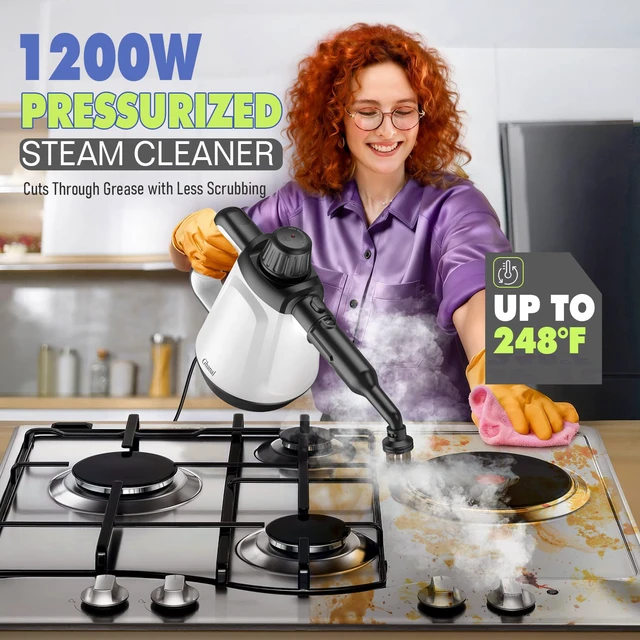 Alt view image 2 of 7 - Handheld Steam Cleaner, Steamer for Cleaning with 13 Accessories