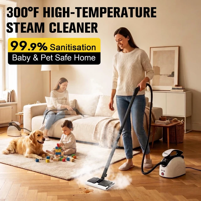 Alt view image 2 of 7 - Waitbird 4.5 Bar 300°F Steam Cleaner for Bathroom, Kitchen, Floor & Grout