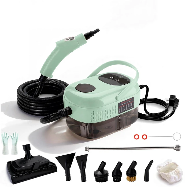 Main image of Steam Cleaner,15s Heat-Up,1.1L Tank,6-Level Adjustable Handle,2500W Steamer for Cleaning,Portable Steamer for Home with 13PCS Accessories, High-pressure steamer for Home,Car,Dirt,Grease,Grout,Couch