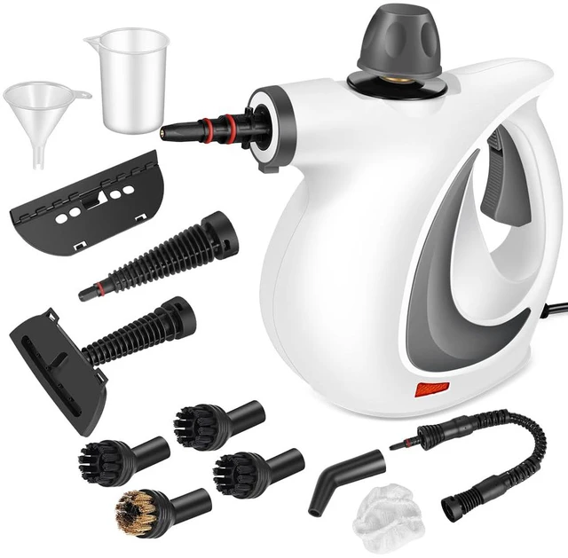 Main image of Handheld Steam Cleaner, Pressurized Hot Steam with 12 Accessories for Home