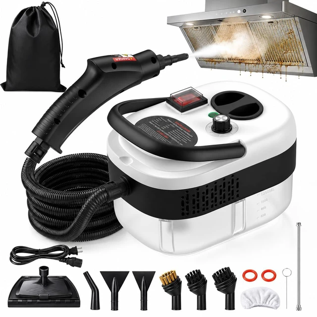 Main image of 2500W Handheld Steam Cleaner for Home, 6-Level High Pressure Steam Gun, Steam Machine w/40.6oz Tank, Portable Car Steamer for Auto Detailing & Cleaning, Car, Floor, Furniture, Tile Grout, Wall
