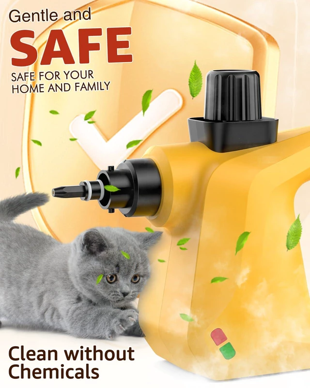 Alt view image 4 of 7 - Steam Cleaner, Powerful Pressurized Handheld Steam Cleaner for Home, Multi-Surface Portable Steamer for Deep Cleaning Kitchen Grease, Bathroom, Car, Upholstery, Floor, Grout & Tile