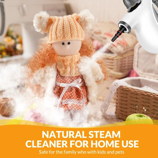 Alt view image 5 of 7 - Handheld Steam Cleaner, Pressurized Hot Steam with 12 Accessories for Home