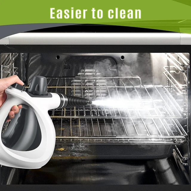 Alt view image 4 of 6 - Phueut Pressurized Handheld Multi-Surface Natural Steam Cleaner with 12 pcs Accessories, Multi-Purpose Steamer for Home Use, Steamer for Cleaning Floor, Upholstery, Grout and Car (Grey)