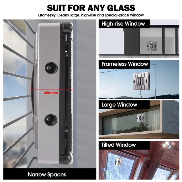 Alt view image 3 of 6 - K1 Window Cleaning Robot for Vertical Glass