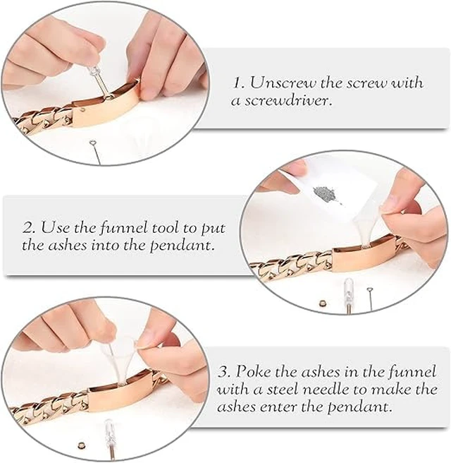 Alt view image 5 of 6 - Hearbeingt Cuban Link Urn Bracelet for Ashes Cremation Bracelet