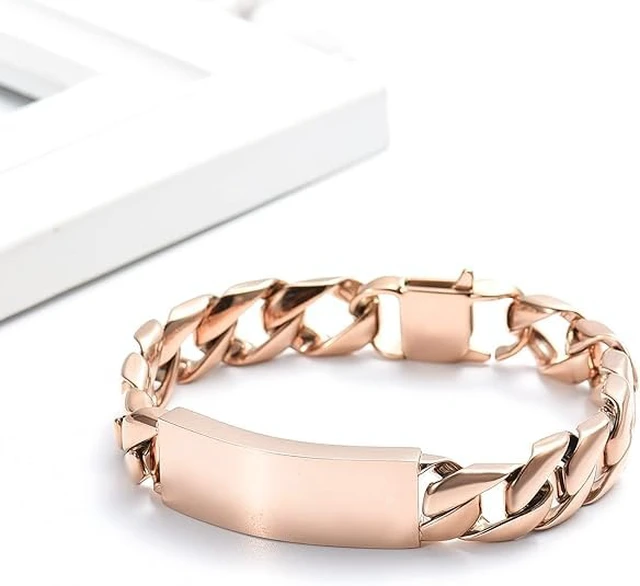 Alt view image 6 of 6 - Hearbeingt Cuban Link Urn Bracelet for Ashes Cremation Bracelet