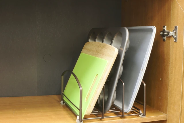 Alt view image 3 of 6 - Deco Brothers Cookware Organizer Rack for Kitchen Cabinet, 3 Slot Holder