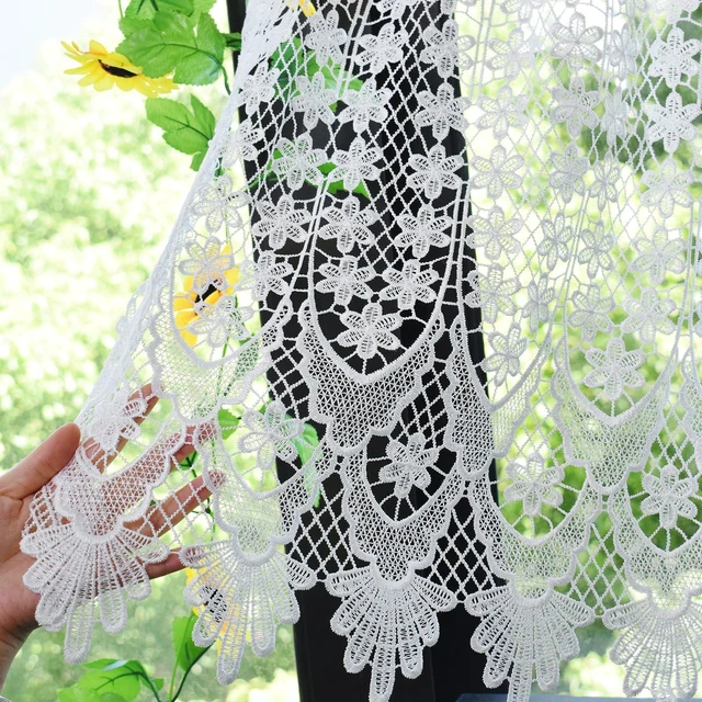 Alt view image 6 of 7 - Molaxhome Homey Sheer Embroidered Flowers Vine Valance Window Treatment