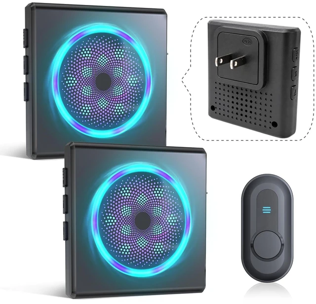 Main image of CallToU Hearing Impaired Doorbell, Loud Wireless Chime with Flashing Light