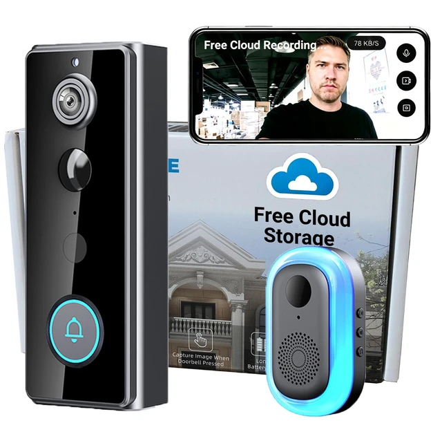 Main image of Doorbell Camera Wireless No Subscription with Free Cloud Storage