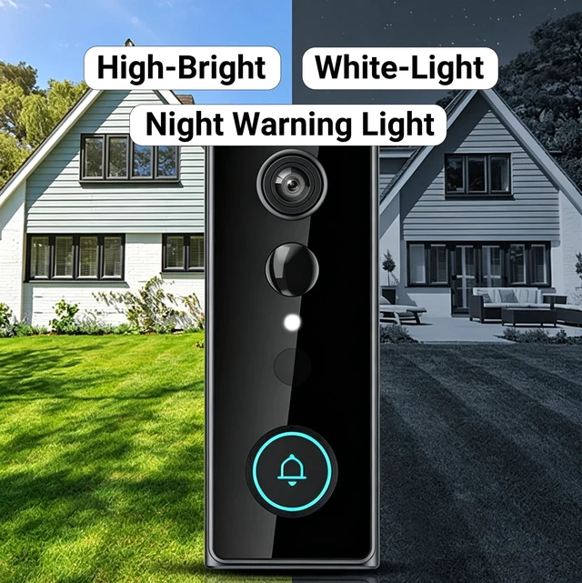 Alt view image 3 of 5 - Doorbell Camera Wireless No Subscription with Free Cloud Storage