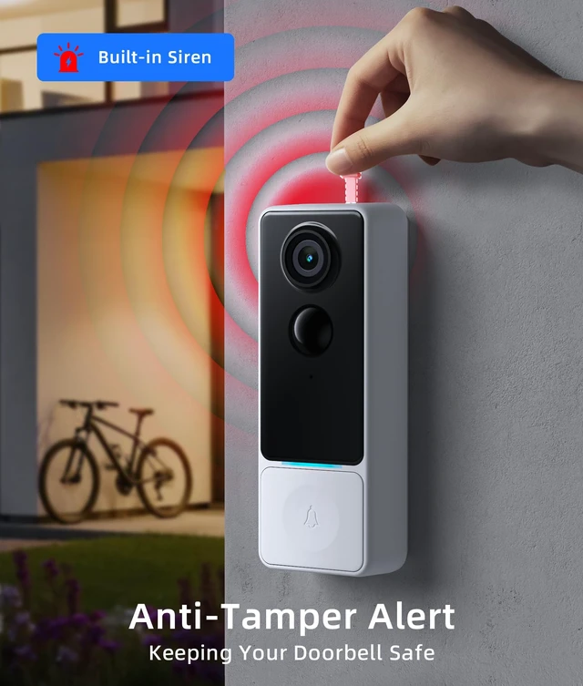 Alt view image 6 of 7 - Video Doorbell Camera Wireless 3MP HD, Free Human Motion Detection