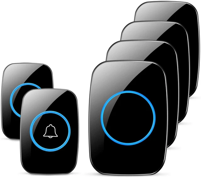 Main image of FullHouse Wireless Doorbell Kit Waterproof, Distinguish Front and Back Door