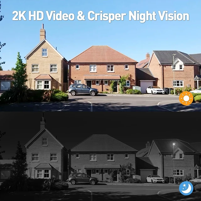 Alt view image 3 of 7 - XTU 2K Wireless Doorbell Camera with Chime, No Subscription, Alexa