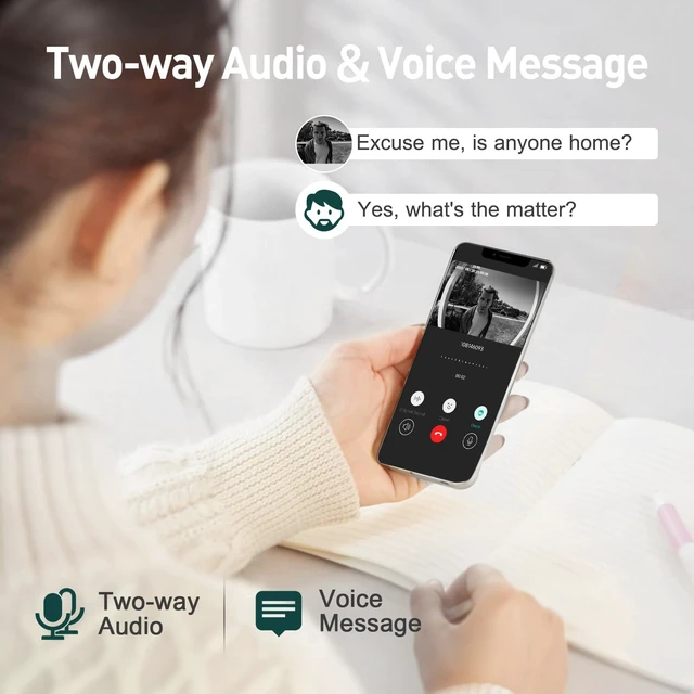 Alt view image 5 of 7 - XTU 2K Wireless Doorbell Camera with Chime, No Subscription, Alexa