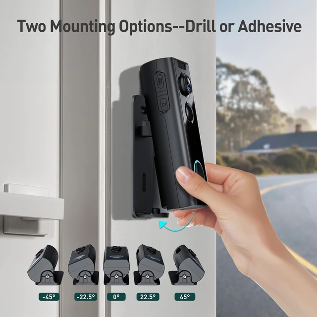Alt view image 6 of 7 - XTU 2K Wireless Doorbell Camera with Chime, No Subscription, Alexa