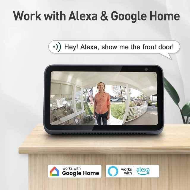 Alt view image 7 of 7 - XTU 2K Wireless Doorbell Camera with Chime, No Subscription, Alexa