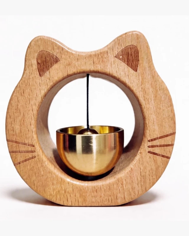 Main image of Shopkeepers Bell for Door Opening, Magnetic Wood Doorbell, Wind Chime for Door, Store, Refrigerator, Porch, Garden, Entrance, Restaurant, Office, Housewarming Gift