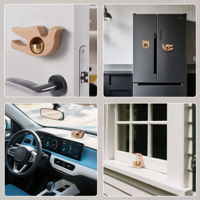 Alt view image 3 of 5 - New Magnetic Doorbell (Owl)