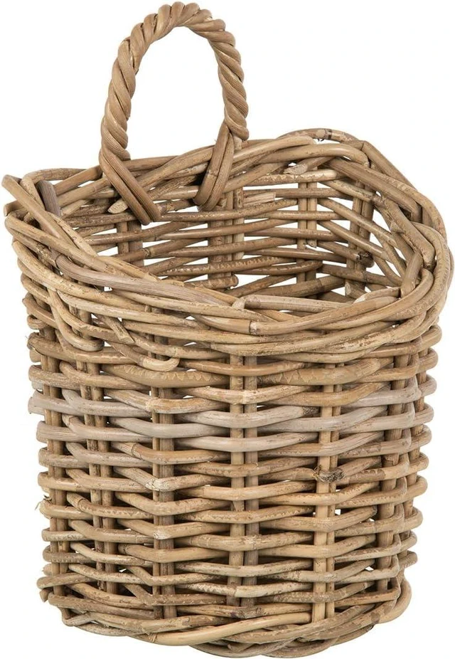Main image of Kouboo Kobo Wall Basket, Small, Gray-Brown