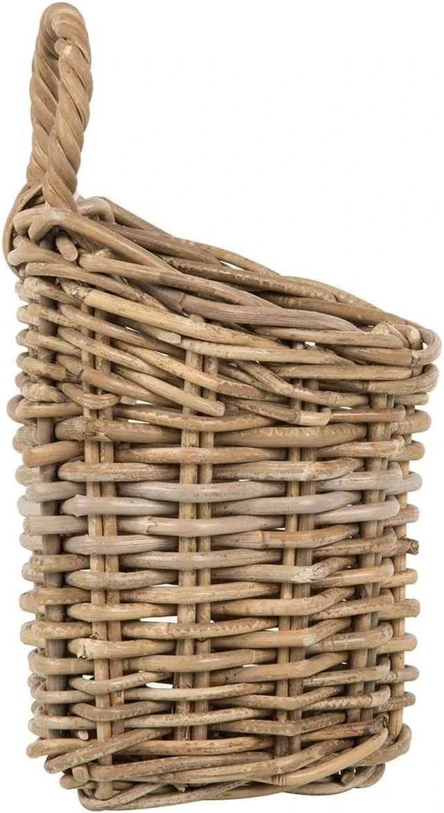 Alt view image 2 of 7 - Kouboo Kobo Wall Basket, Small, Gray-Brown