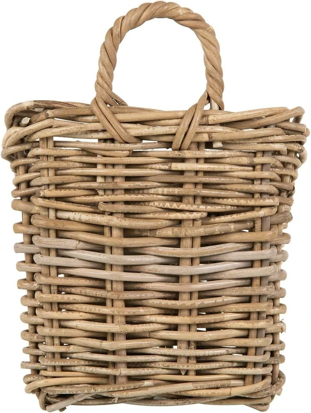 Alt view image 6 of 7 - Kouboo Kobo Wall Basket, Small, Gray-Brown