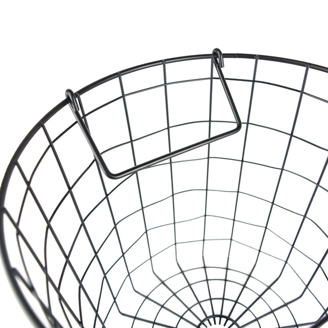 Alt view image 3 of 7 - DII Metal Wire Utility Storage Bin, Small Round, 12x12x10", Black